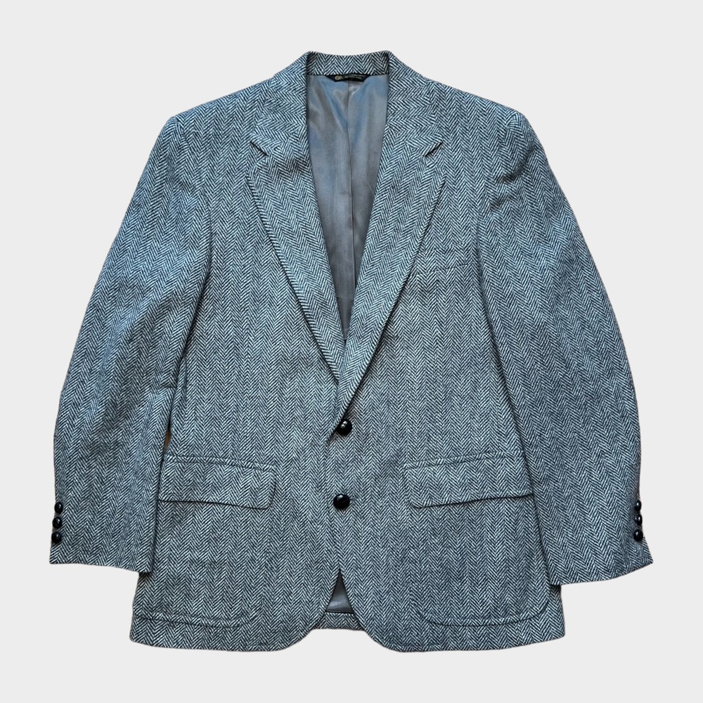 Lord & Taylor The Man’s Shop Gray Tweed Wool Sports Jacket